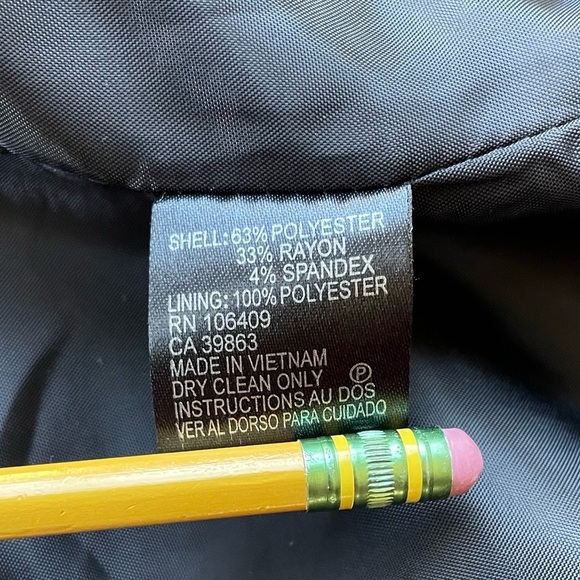 Tahari ASL Collarless Elegant Black Blazer Jacket Neutral Minimalist Office - Picture 8 of 12